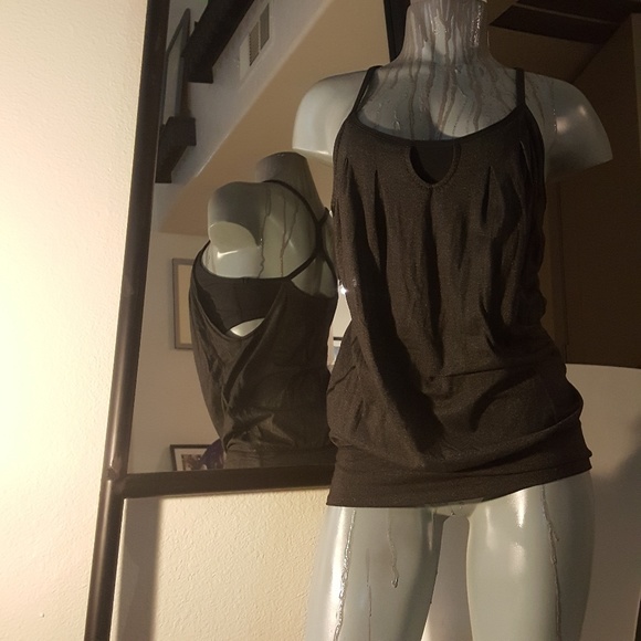 lululemon athletica Tops - Lululemon Tank Black Strappy Racerback Yoga Top